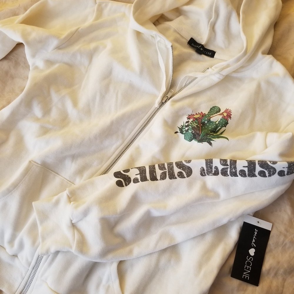 NWT cream hoodie